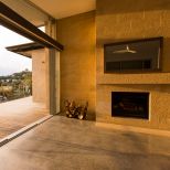 Solid Sandstone Fire Place